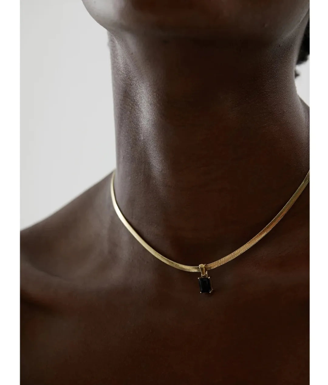 Pendant Snake Necklace - Gold