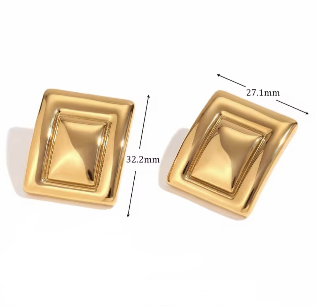 Thea Statement Earrings - GOLD