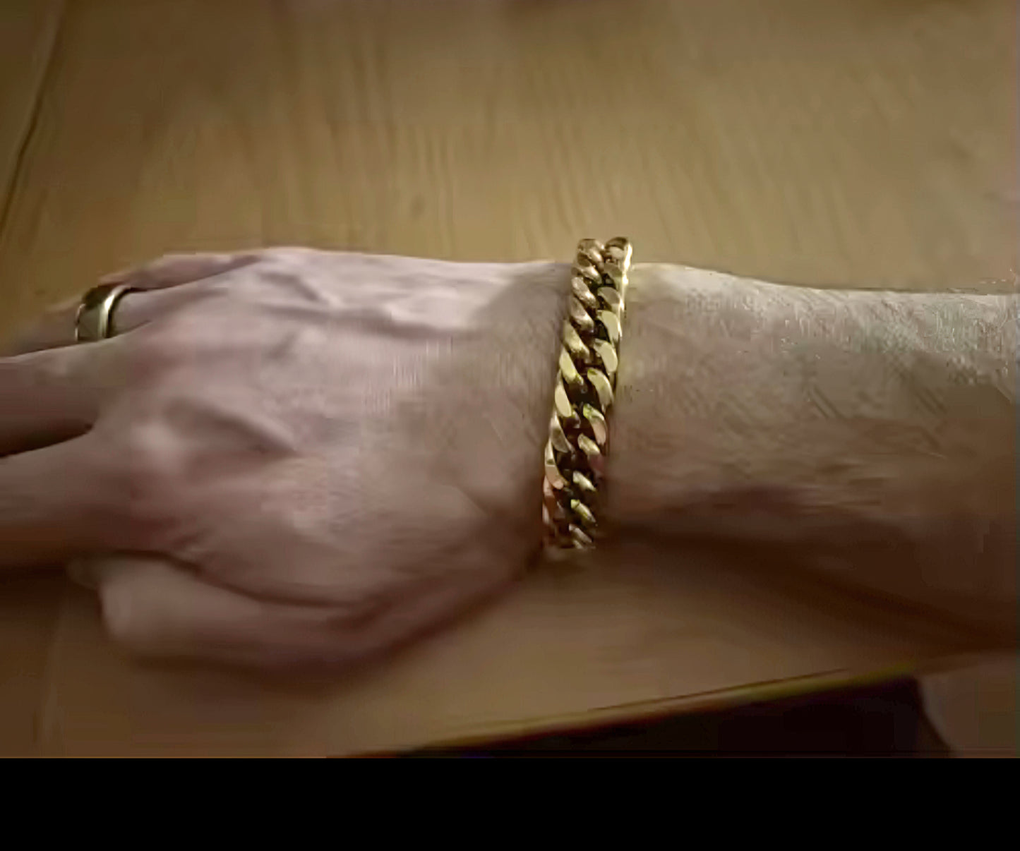 Mens Cuban Bracelet - Gold