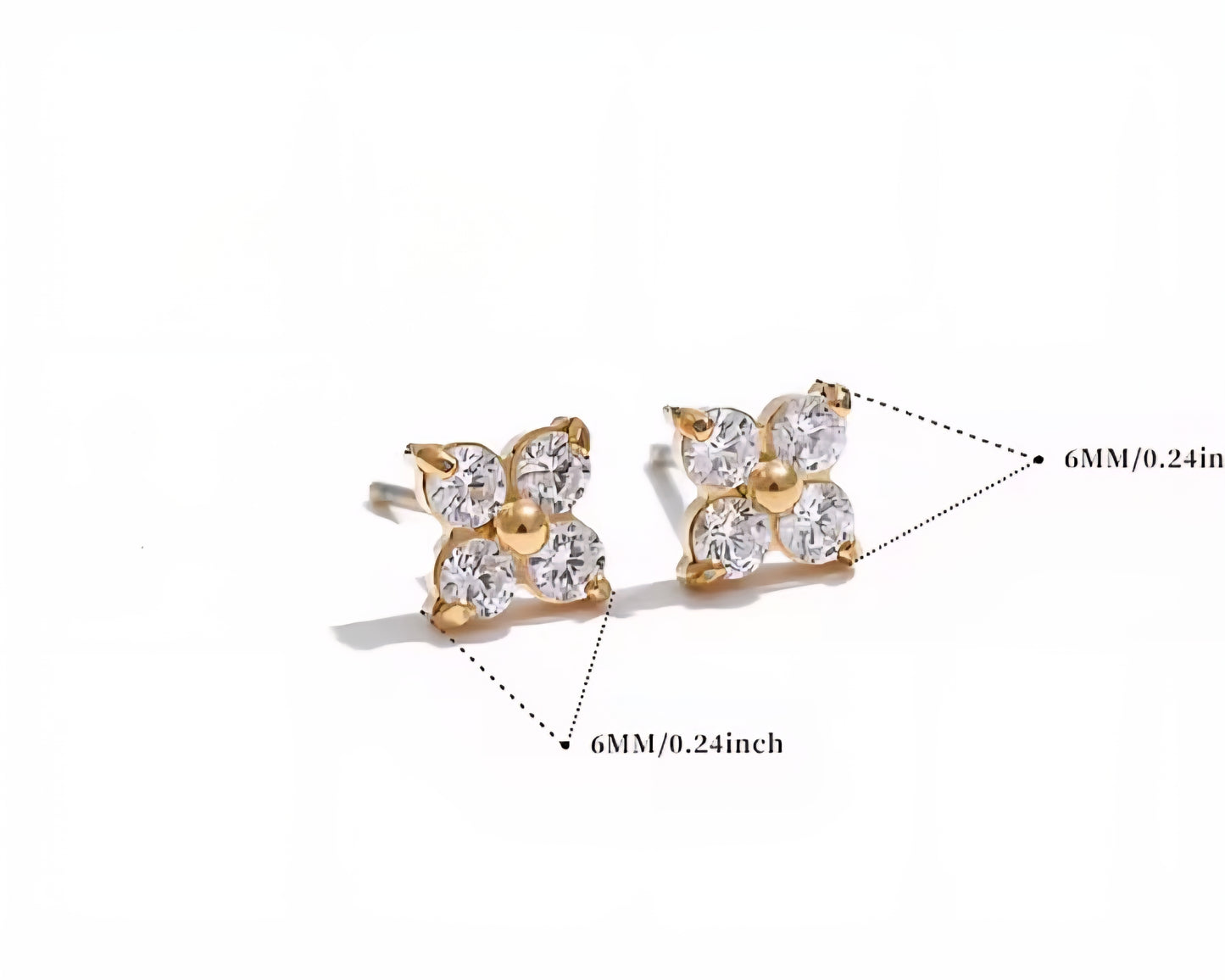 Freya Stud Earrings - SILVER