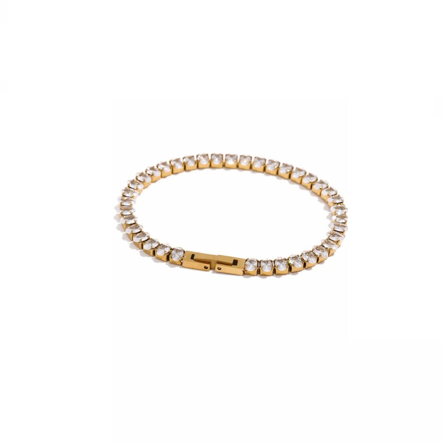 Aries Zircon Bracelet- Gold