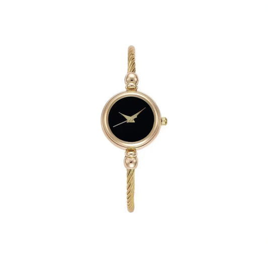 The Bangle Watch - Black on GOLD