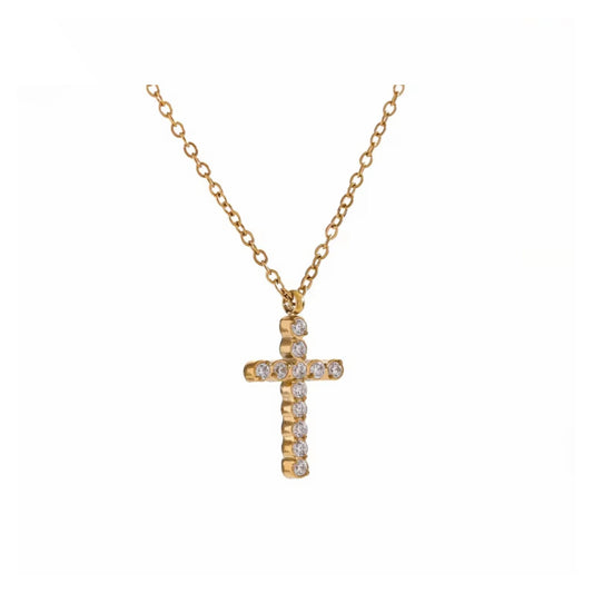 Cross Pendant Necklace - GOLD