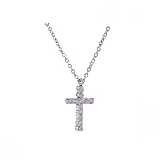 Cross Pendant Necklace - SILVER