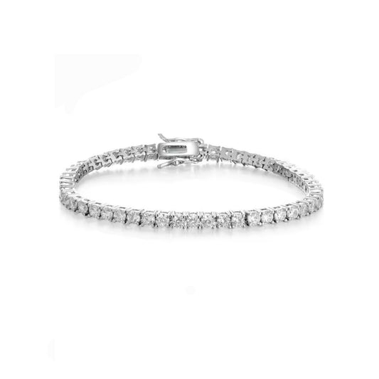Inlaid Tennis Bracelet - S925 Sterling Silver