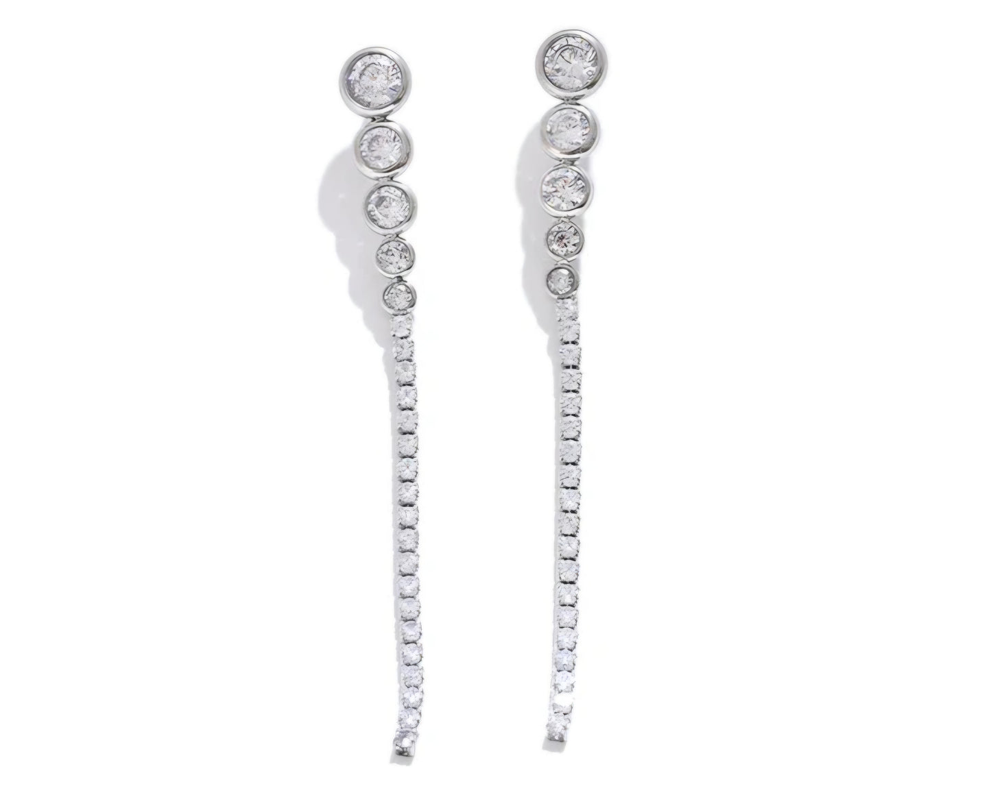 Talia Drop Earrings - Silver