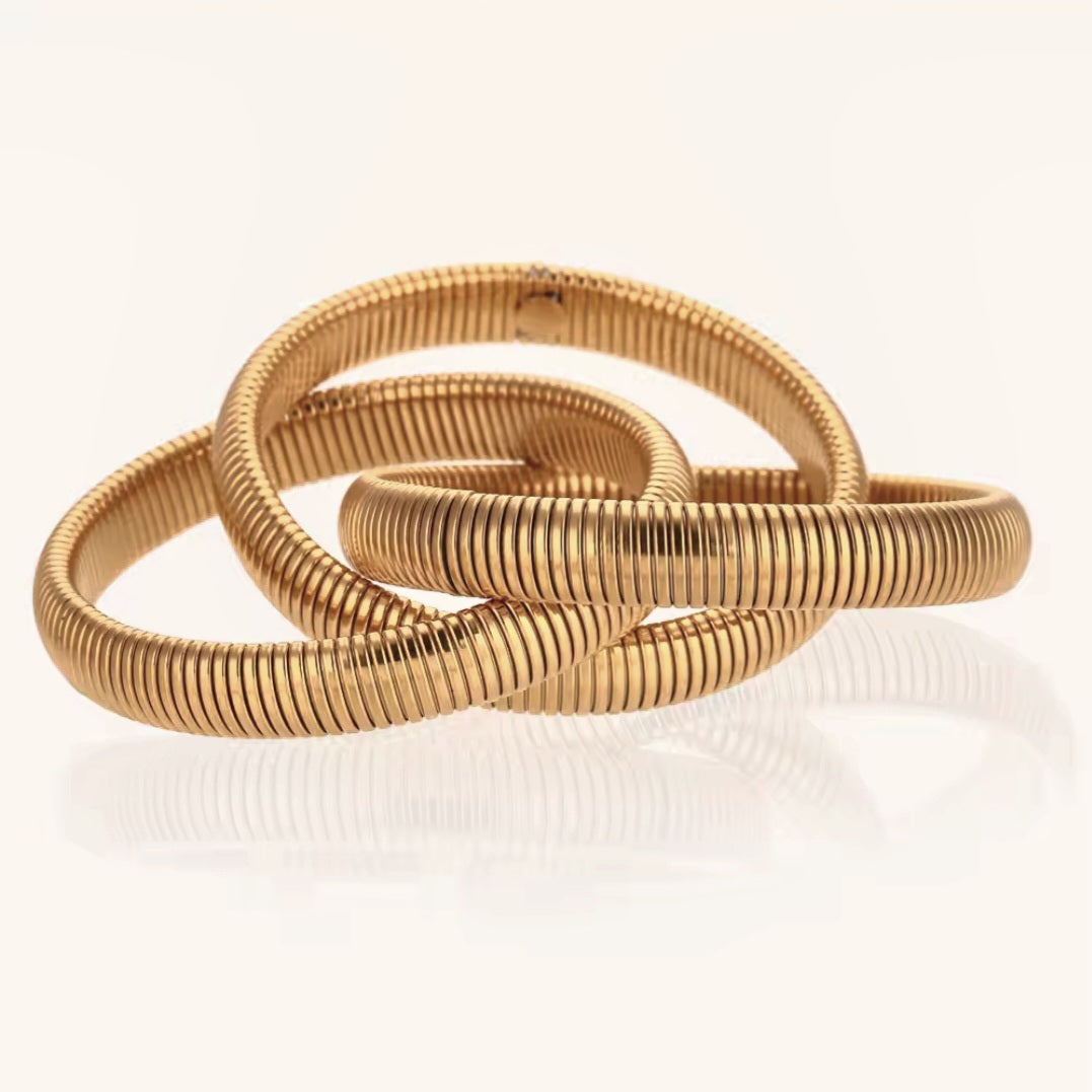 Trio Bangle - Gold