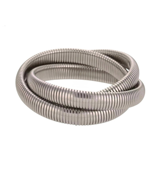 Trio Bangle - Silver