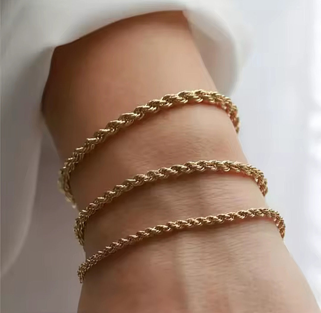 Rope Bracelet- Gold