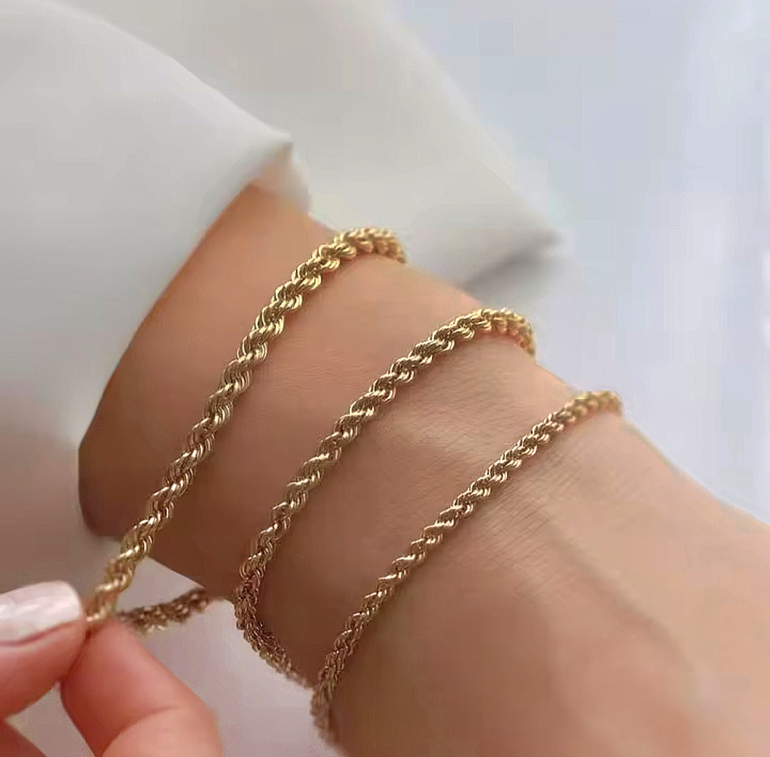 Rope Bracelet- Gold
