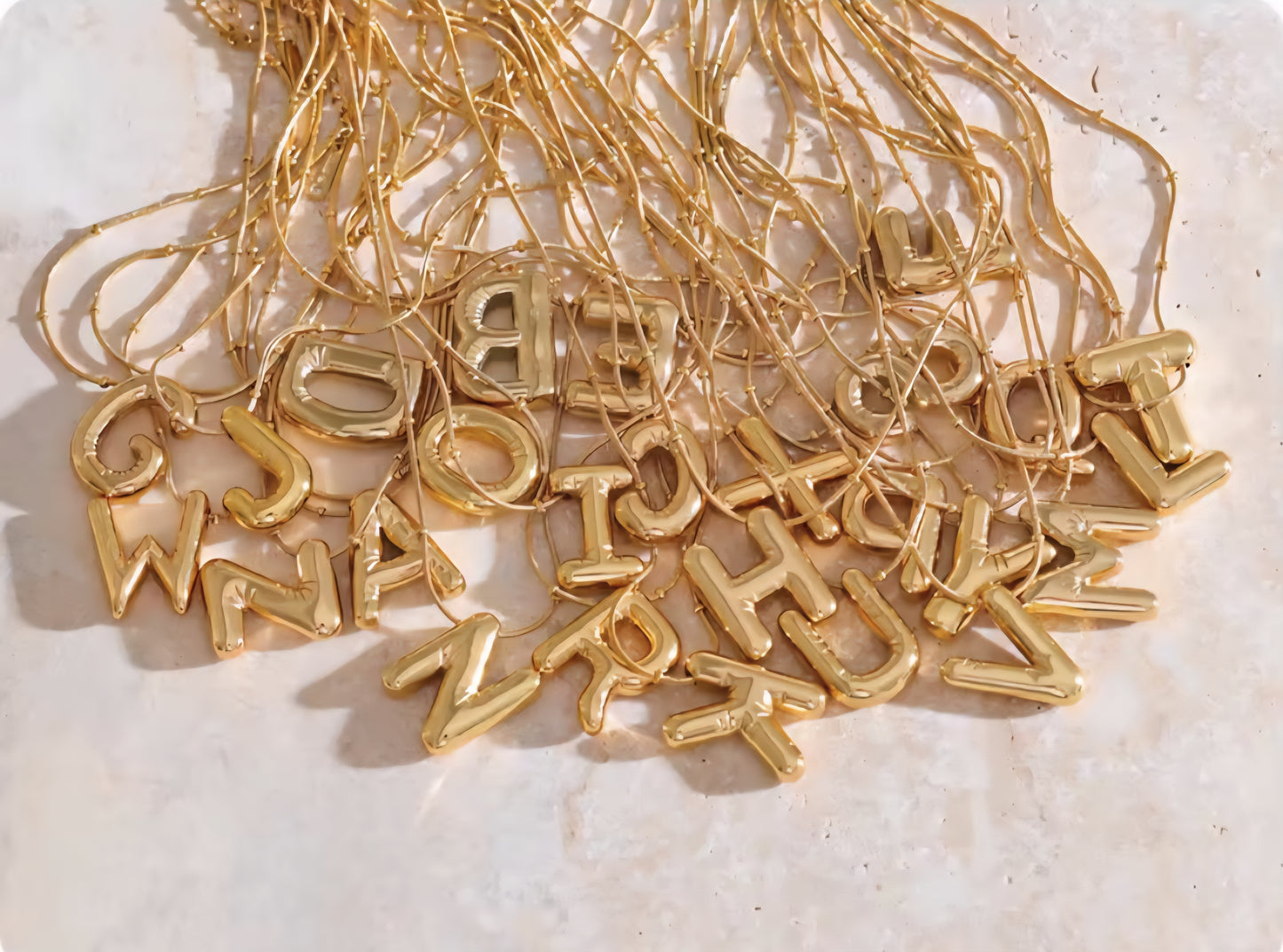 Initial Necklace - Gold
