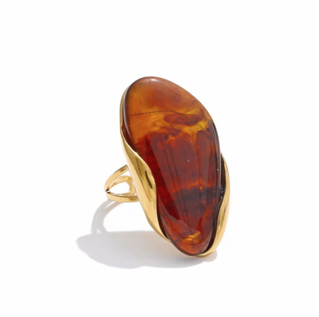 Maya Resin Ring - Gold