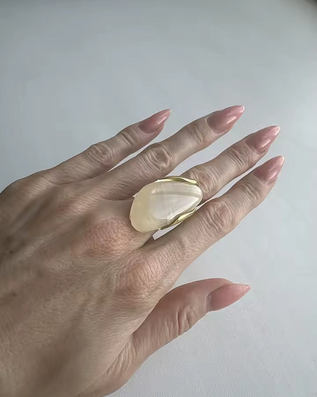 Maya Resin Ring - Gold