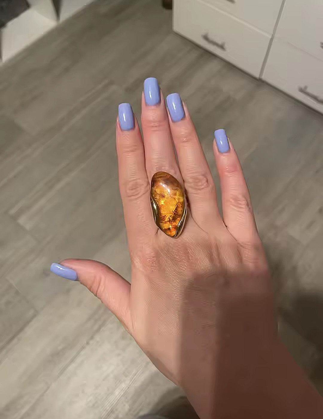 Maya Resin Ring - Gold