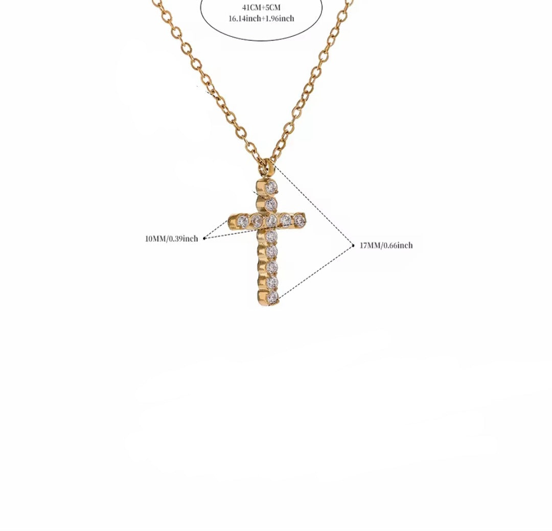 Cross Pendant Necklace - SILVER