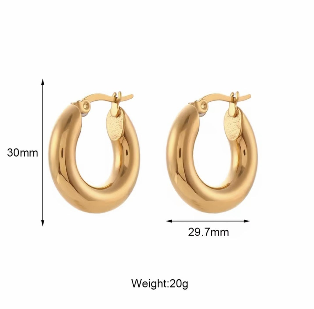 Prya Hoops - Gold