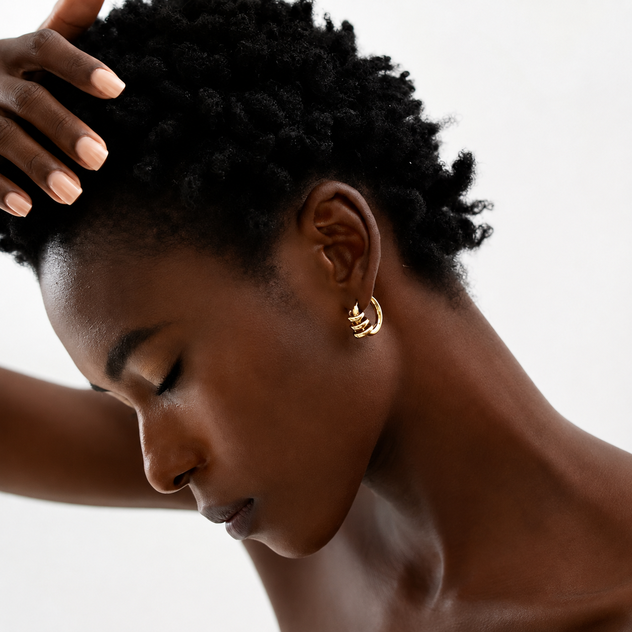 Spiral Hoop Earrings - Gold/Silver